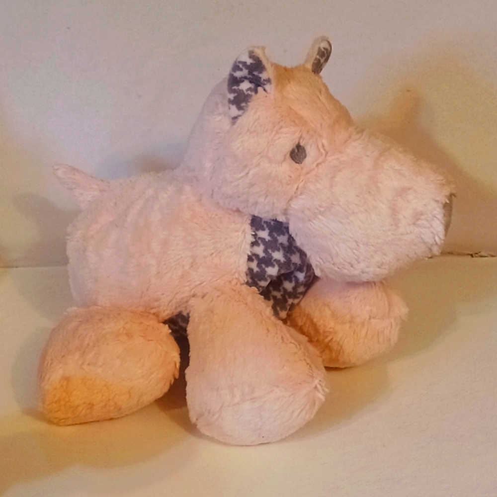 Nat & Jules Demarco Plush Schnauzer Dog Scottie Terrier Hounds Tooth Pup Pink